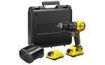 Bezszczotkowa wiertarko - wkrętarka udarowa 18V Stanley Fatmax V20 SFMCD715D2K-QW 2x aku. 2,0Ah Li-Ion, walizka