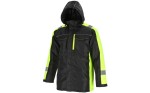 Kurtka zimowa ocieplana z kapturem czarno-żółta Lahti Pro rozmiar S L4094801