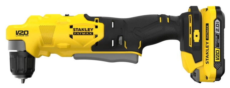 Wiertarka kątowa Stanley V20, 2x aku. 2Ah, walizka SFMCD750D2K-QW