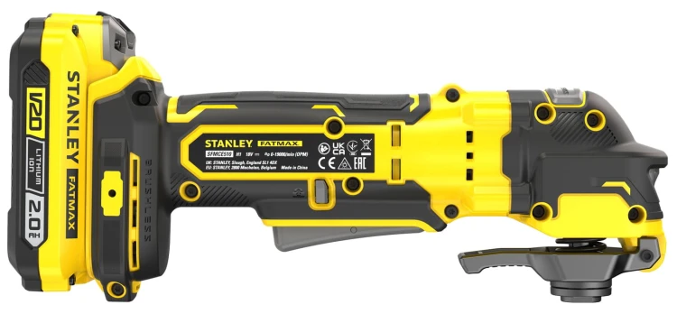 Bezszczotkowe urządzenie wielofunkcyjne Stanley V20, 2x aku. 2.0Ah. Walizka SFMCE510D2K-QW
