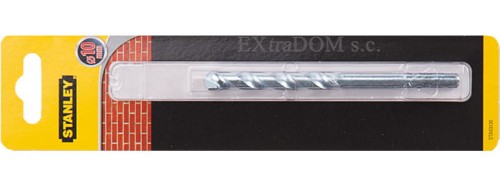 Wiertło do muru, cegły, pustaka 10mm Stanley z uchwytem walcowym STA53120