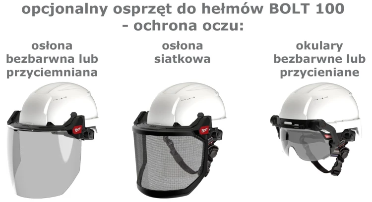 Hełm BOLT™100 Milwaukee biały niewentylowany 4932479246