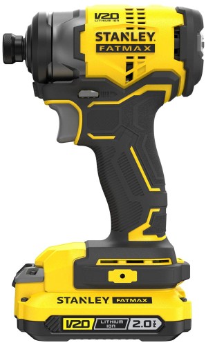 Bezszczotkowa zakrętarka udarowa Stanley V20, 2x aku. 2.0Ah walizka SFMCF810D2K-QW