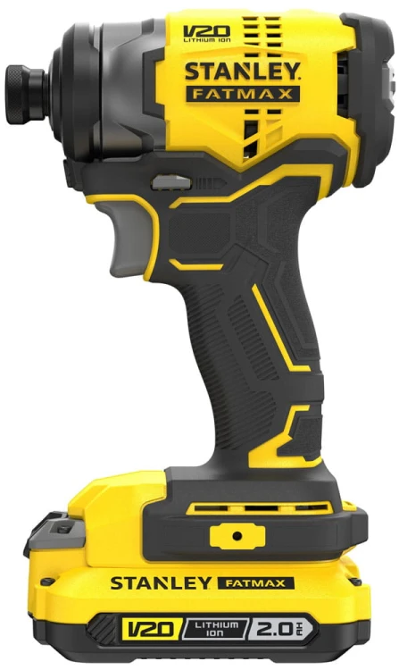 Bezszczotkowa zakrętarka udarowa Stanley V20, 2x aku. 2.0Ah walizka SFMCF810D2K-QW