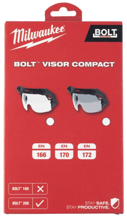 Okulary bezbarwne do hełmów BOLT™200 Milwaukee 4932479946