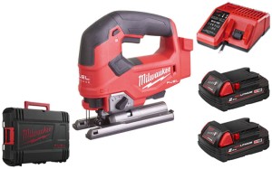 Wyrzynarka Milwaukee M18FJS-202X 2x aku. 2Ah, walizka,  szybka ładowarka