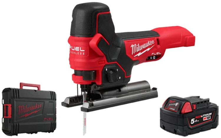 Wyrzynarka Milwaukee M18FBJS-0X + 1x aku. 5Ah, walizka, bez ładowarki