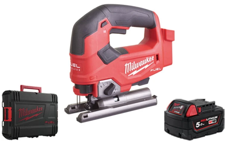 Wyrzynarka Milwaukee M18FJS-0X + aku 5.0Ah, walizka, bez ładowarki
