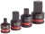 Redukcje - adaptory udarowe kpl. 4 sztuki Milwaukee Shockwave przejściówki 4932480356