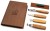 Zestaw do rzeźbienia BeaverCraft w drewnianym etui, 4 narzędzia + akcesoria do polerowania S19 Book