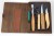 Zestaw do rzeźbienia BeaverCraft w drewnianym etui, 4 narzędzia + akcesoria do polerowania S43 Book