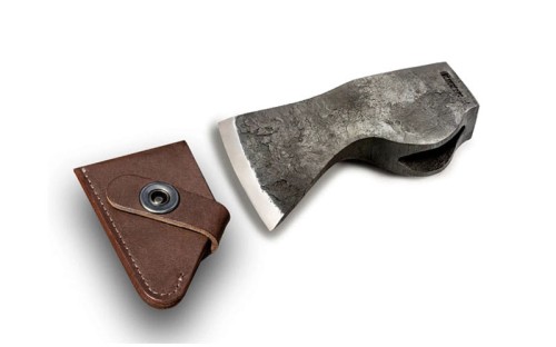 Głownia toporka AX1 BeaverCraft w komplecie z pochwą skórzaną