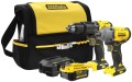 Zestaw Stanley V20: wiertarko-wkretarka udarowa SFMCD715, klucz udarowy SFMCF920, 1x aku 4Ah, torba SFMCK217M1S-QW