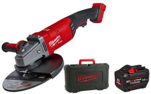 Szlifierka kątowa 230mm Milwaukee M18FLAG230XPDB-0C + 1x aku. FORGE™ 12.0Ah, walizka, bez ładowarki