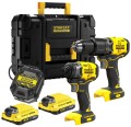 Zestaw Stanley V20: wiertarko-wkrętarka SFMCD715, zakretarka udarowa SFMCF810B, 2x aku. 2Ah, walizka TSTACK SFMCK461D2T-QW