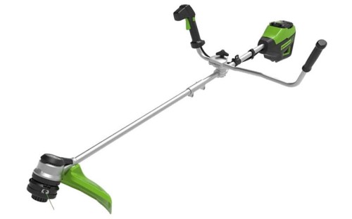 Podkaszarka kosa Greenworks 60V z uchwytem rowerowym GD60BCB