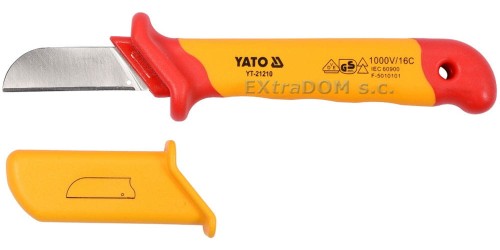 Izolowany nóż dla elektryków 50x180mm VDE YATO YT-21210