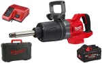 Klucz udarowy Milwaukee 2711Nm 1" z rękojeścią D M18ONEFHIWF1D-801C aku. Forge 8.0Ah,  ładowarka w walizce