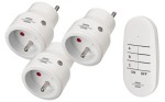 Przełączniki wyłączniki bezprzewodowe radiowe, gniazdka na pilota 3 sztuki Comfort-Line Mini Brennenstuhl