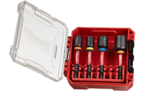 Klucze nasadowe 1/4” Milwaukee sztorcowe zestaw 4 szt. 493249244