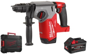 Młotowiertarka SDS-Plus Milwaukee 2,5J 18V M18FHX 1x aku FORGE™ 6,0Ah w walizce, bez ładowarki