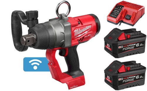Klucz udarowy 1˝ Milwaukee M18 FUEL™ M18ONEFHIWF1-602X 2033Nm 2x aku. FORGE™ 6.0 Ah ładowarka w walizce HD Box