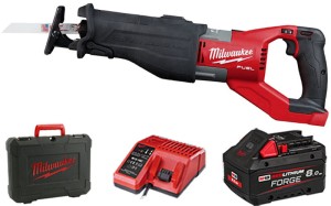 Pilarka szablasta Milwaukee M18FSX-801C FUEL™ SAWZALL™ aku. 1x 8.0 Ah FORGE™, ładowarka, walizka 4933499177