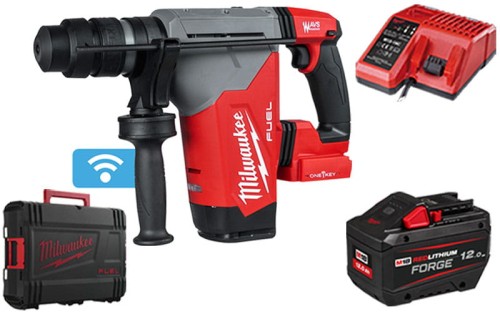 Młotowiertarka SDS-Plus Milwaukee 32mm 5.0J 18V M18ONEFHPX w walizce aku. 1x 12,0Ah FORGE™ i ładowarka