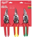Nożyce do blachy Milwaukee kpl. 3 sztuk: prawe, proste i lewe 4932499020