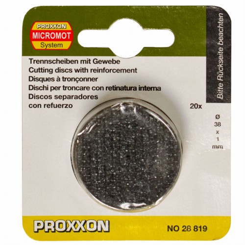 Tarcze tnące ze splotem siatkowym śr. 38mm, 20 szt. Proxxon 28819