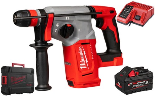 Młotowiertarka SDS-Plus Milwaukee 2,3J 18V M18BLHX-801X 1x aku. 8.0Ah FORGE™, szybka ładowarka w walizce