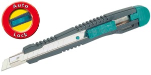 Nóż z ostrzem łamanym 9mm Wolfcraft 4141000