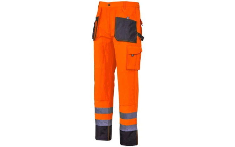 Spodnie ostrzegawcze robocze czarno-pomarańczowe Lahti Pro rozmiar 2XL, L4052605