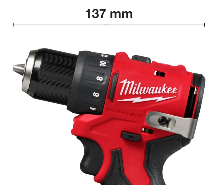 Wiertarko – wkrętarka Milwaukee M12BLDDRC-402C 40Nm 12V 2x aku. 4,0Ah, ładowarka, walizka 4933499688