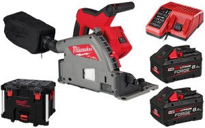 Zagłębiarka Milwaukee M18FPS55-802P 2x aku. 8.0Ah, ładowarka w walizce Packout XL