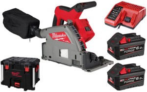 Zagłębiarka Milwaukee M18FPS55-602P 2x aku. 6.0Ah, ładowarka w walizce Packout XL