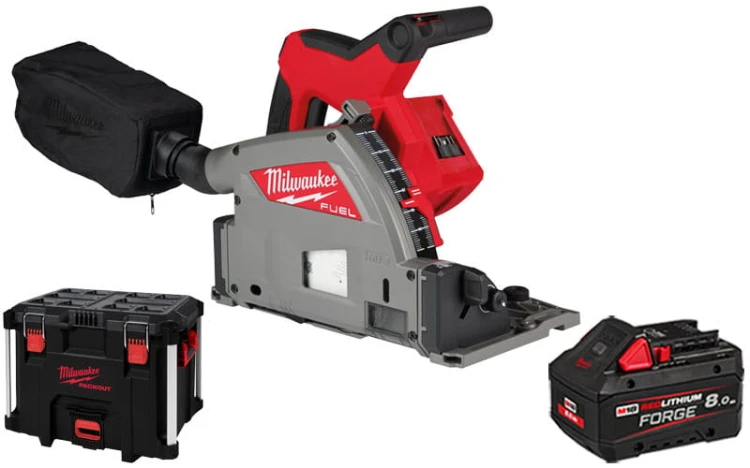 Zagłębiarka Milwaukee M18FPS55-0P + 1x aku. 8.0Ah w walizce Packout XL, bez ładowarki