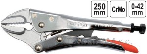 Szczypce zaciskowe Yato płaskie z blokadą, 250mm YT-2476