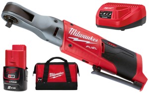 Grzechotka udarowa 3/8" Milwaukee M12FIR38-201B 1x aku. 2.0Ah, ładowarka, torba 4933459798