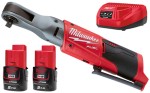Grzechotka udarowa 3/8" Milwaukee M12FIR38-202 2x aku. 2.0Ah, ładowarka