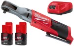 Grzechotka udarowa 3/8" Milwaukee M12FIR38-302B 2x aku. 3.0Ah, ładowarka