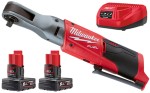 Grzechotka udarowa 3/8" Milwaukee M12FIR38-602 2x aku. 6.0Ah, ładowarka