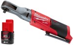 Grzechotka udarowa 3/8" Milwaukee M12FIR38-0 + 1x aku. 3.0Ah, bez ładowarki