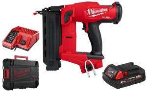 Sztyfciarka akumulatorowa Milwaukee M18FN18GS-201X 1x aku. 2.0Ah, ładowarka, walizka