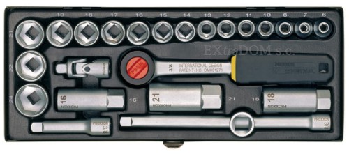 Klucze nasadowe Proxxon 3/8'' zestaw 24 cz.