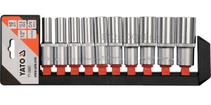 Zestaw nasadek długich Yato 1/2", 10cz. YT-38861