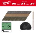 Gwoździe pierścieniowe Milwaukee do gwoździarki M18 FFN