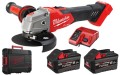 Szlifierka kątowa z hamulcem Milwaukee 18V M18FSAG125XB-602X silnik bezszczotkowy 2x aku 6,0Ah FORGE™, ładowarka, walizka