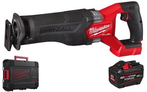 Milwaukee Pilarka szablasta M18FSZ FUEL™ SAWZALL™ 1x aku. 12,0 Ah FORGE™ w walizce HD Box, bez ładowarki