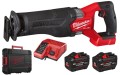 Milwaukee Pilarka szablasta M18FSZ-122X FUEL™ SAWZALL™ 2x aku. 12,0 Ah FORGE™, ładowarka, walizka HD Box